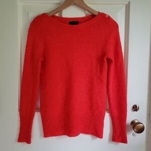 J Crew fire red sweater